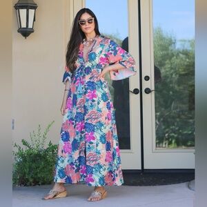 Cosita Linda Beachwear Floral Maxi Dress